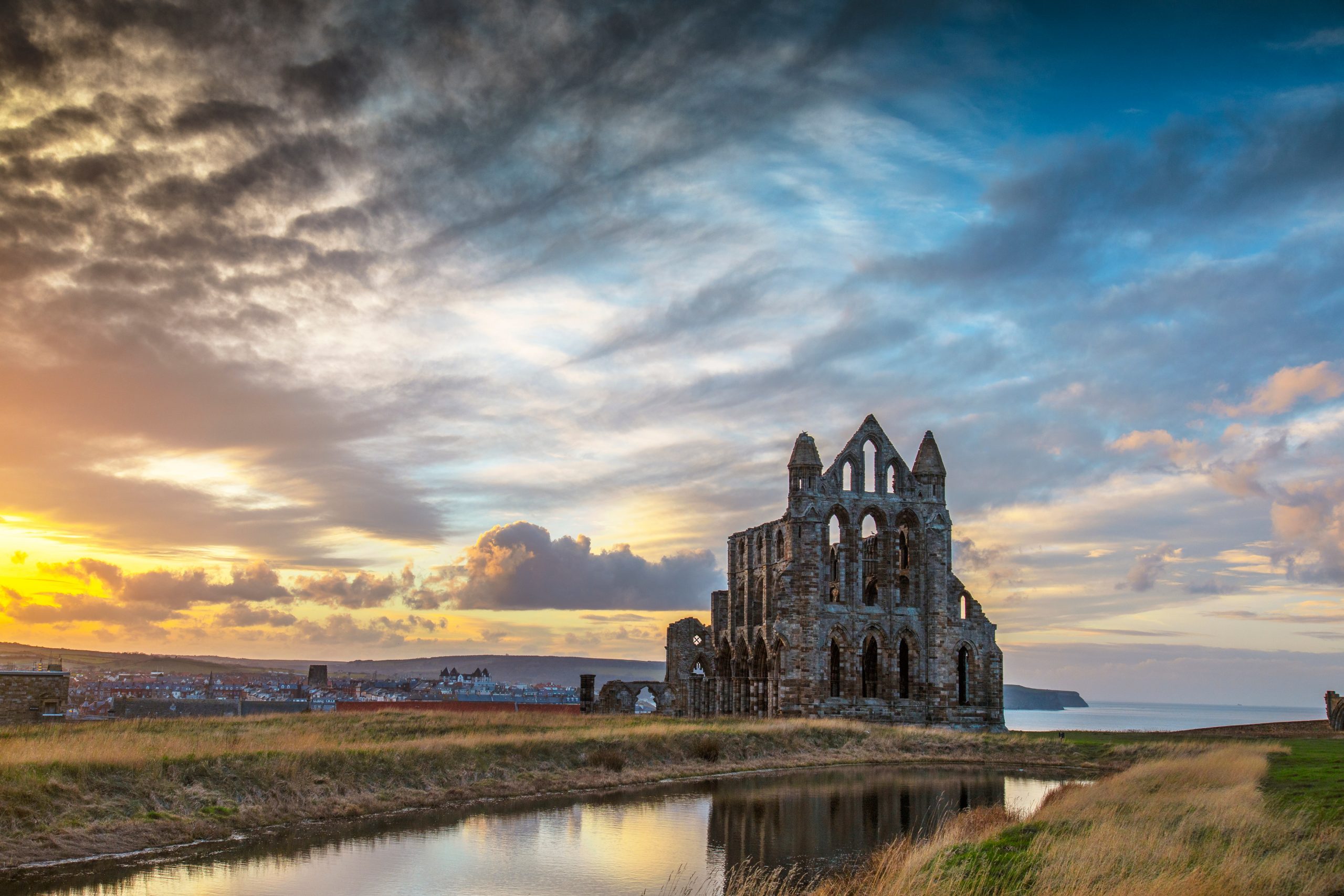 Whitby,Abbey,Evening,Light,-,Landscape,Image,Of,The,Abbey